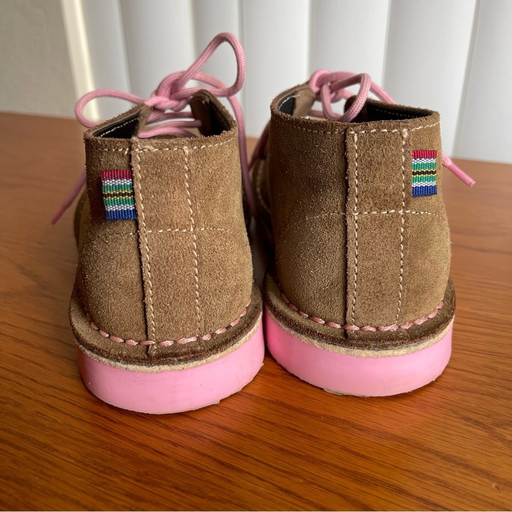Veldskoen Heritage Uhambo Chukka Boots Pink Sole Suede Lace Up Women’s Size 6 - Picture 6 of 15